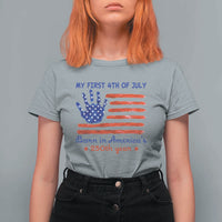 My First 4th of July Celebrate Semiquincentennial Cute T Shirt For Women Born in America's 250th Year Patriotic Milestone Celebration
