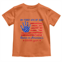 My First 4th of July Celebrate Semiquincentennial Cute Toddler T Shirt Born in America's 250th Year Patriotic Milestone Celebration