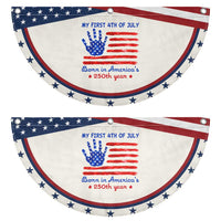 My First 4th of July Celebrate Semiquincentennial Cute Patriotic Fan Flag Born in America's 250th Year Milestone Celebration