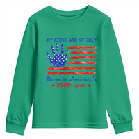 My First 4th of July Celebrate Semiquincentennial Cute Youth Sweatshirt Born in America's 250th Year Patriotic Milestone Celebration