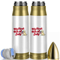 My First 4th of July Cute Golden Retriever Puppy Dog Bullet Tumbler American Flag Independence Holiday Milestone