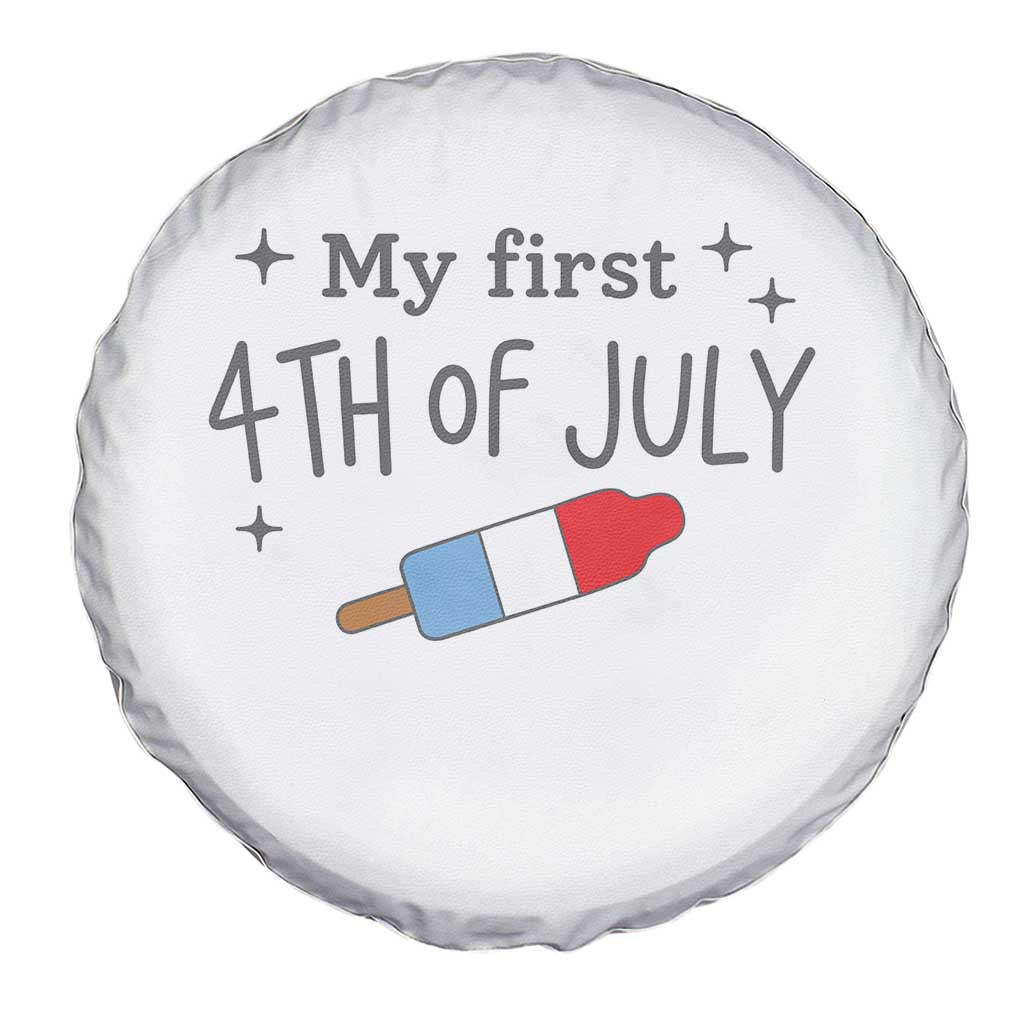 My First 4th of July Cute Summer Rocket Popsicle Spare Tire Cover Firecracker Ice Lolly Patriotic Baby Independence Holiday