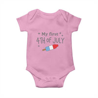 My First 4th of July Cute Summer Rocket Popsicle Baby Onesie Firecracker Ice Lolly Patriotic Baby Independence Holiday