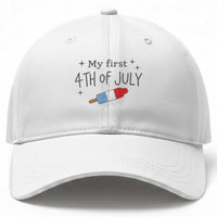 My First 4th of July Cute Summer Rocket Popsicle Baseball Cap Firecracker Ice Lolly Patriotic Baby Independence Holiday