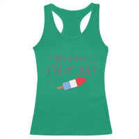 My First 4th of July Cute Summer Rocket Popsicle Racerback Tank Top Firecracker Ice Lolly Patriotic Baby Independence Holiday