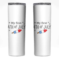 My First 4th of July Cute Summer Rocket Popsicle Skinny Tumbler Firecracker Ice Lolly Patriotic Baby Independence Holiday