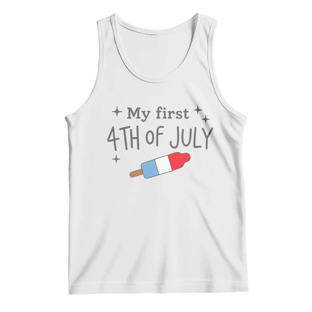 My First 4th of July Cute Summer Rocket Popsicle Tank Top Firecracker Ice Lolly Patriotic Baby Independence Holiday