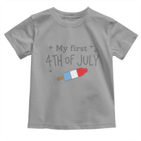 My First 4th of July Cute Summer Rocket Popsicle Toddler T Shirt Firecracker Ice Lolly Patriotic Baby Independence Holiday