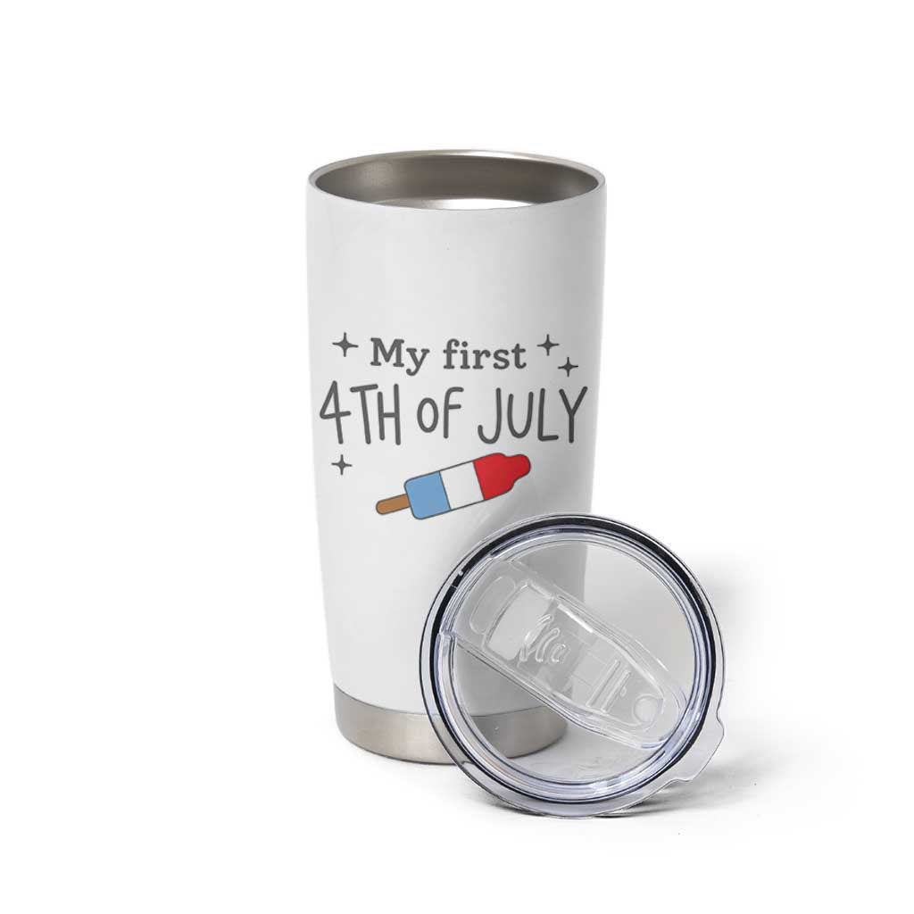 My First 4th of July Cute Summer Rocket Popsicle Tumbler Cup Firecracker Ice Lolly Patriotic Baby Independence Holiday