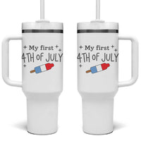 My First 4th of July Cute Summer Rocket Popsicle Tumbler With Handle Firecracker Ice Lolly Patriotic Baby Independence Holiday