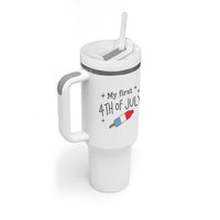 My First 4th of July Cute Summer Rocket Popsicle Tumbler With Handle Firecracker Ice Lolly Patriotic Baby Independence Holiday
