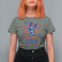 My 1st Fourth of July Patriotic Star Bow T Shirt For Women Number One Festive Holiday Independence Milestone