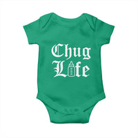 Chug Life Funny Baby Milk Bottle Graphic Baby Onesie Hip Hop Parody Milestone Gift
