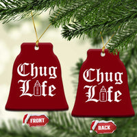 Chug Life Funny Baby Milk Bottle Graphic Ceramic Ornament Hip Hop Parody Milestone Gift