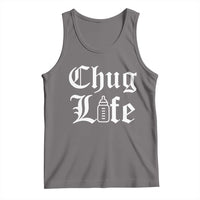 Chug Life Funny Baby Milk Bottle Graphic Tank Top Hip Hop Parody Milestone Gift