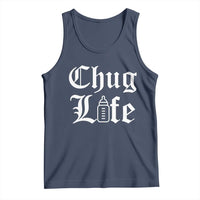 Chug Life Funny Baby Milk Bottle Graphic Tank Top Hip Hop Parody Milestone Gift
