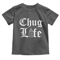 Chug Life Funny Baby Milk Bottle Graphic Toddler T Shirt Hip Hop Parody Milestone Gift