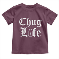 Chug Life Funny Baby Milk Bottle Graphic Toddler T Shirt Hip Hop Parody Milestone Gift