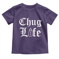 Chug Life Funny Baby Milk Bottle Graphic Toddler T Shirt Hip Hop Parody Milestone Gift