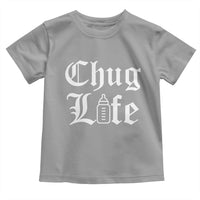 Chug Life Funny Baby Milk Bottle Graphic Toddler T Shirt Hip Hop Parody Milestone Gift