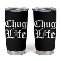 Chug Life Funny Baby Milk Bottle Graphic Tumbler Cup Hip Hop Parody Milestone Gift
