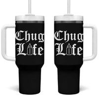 Chug Life Funny Baby Milk Bottle Graphic Tumbler With Handle Hip Hop Parody Milestone Gift