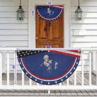 Funny George Washington Middle Fingers Rebel Portrait Patriotic Fan Flag Edgy Classic Oil Painting Parody Humor Graphic