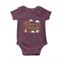 I Knew It I Knew You Funny Western Cowgirl Retro Baby Onesie Whimsical Nostalgic Western Graphic