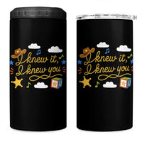 I Knew It I Knew You Funny Western Cowgirl Retro 4 in 1 Can Cooler Tumbler Whimsical Nostalgic Western Graphic