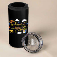 I Knew It I Knew You Funny Western Cowgirl Retro 4 in 1 Can Cooler Tumbler Whimsical Nostalgic Western Graphic