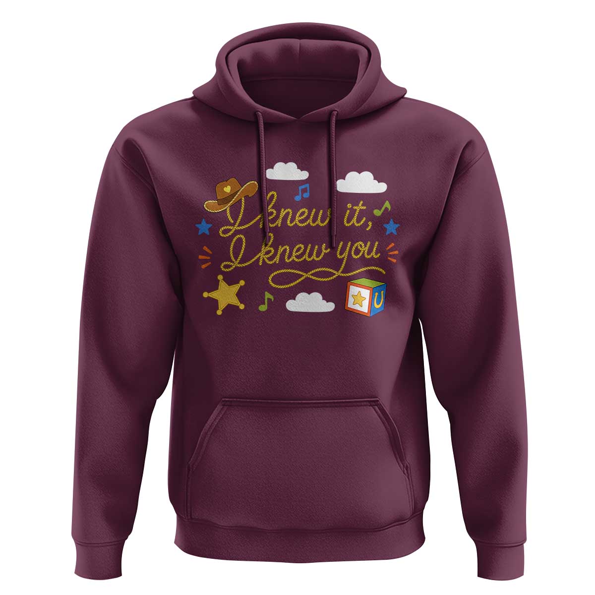 I Knew It I Knew You Funny Western Cowgirl Retro Hoodie Whimsical Nostalgic Western Graphic
