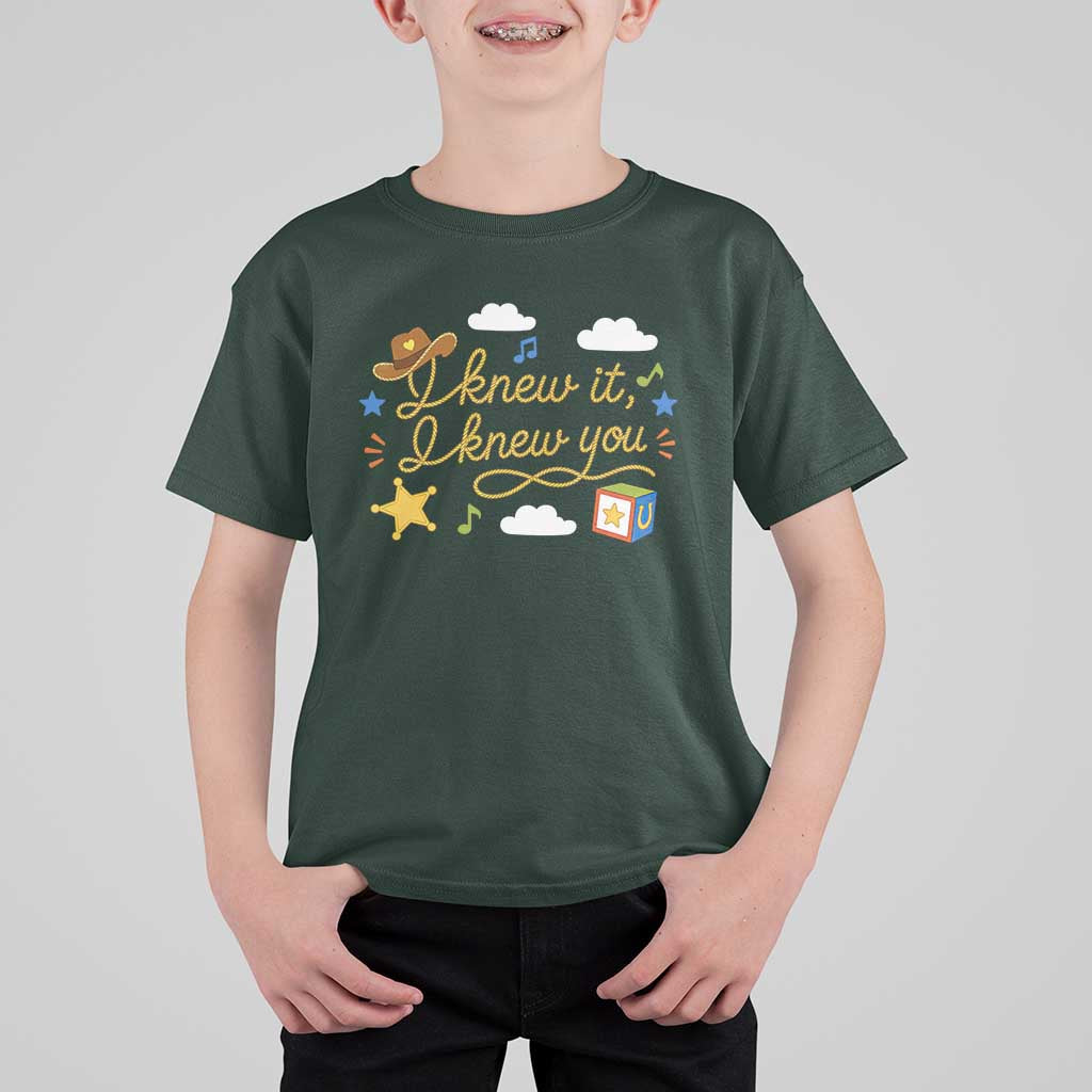 I Knew It I Knew You Funny Western Cowgirl Retro T Shirt For Kid Whimsical Nostalgic Western Graphic