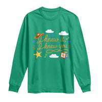 I Knew It I Knew You Funny Western Cowgirl Retro Long Sleeve Shirt Whimsical Nostalgic Western Graphic