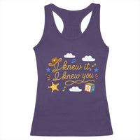 I Knew It I Knew You Funny Western Cowgirl Retro Racerback Tank Top Whimsical Nostalgic Western Graphic