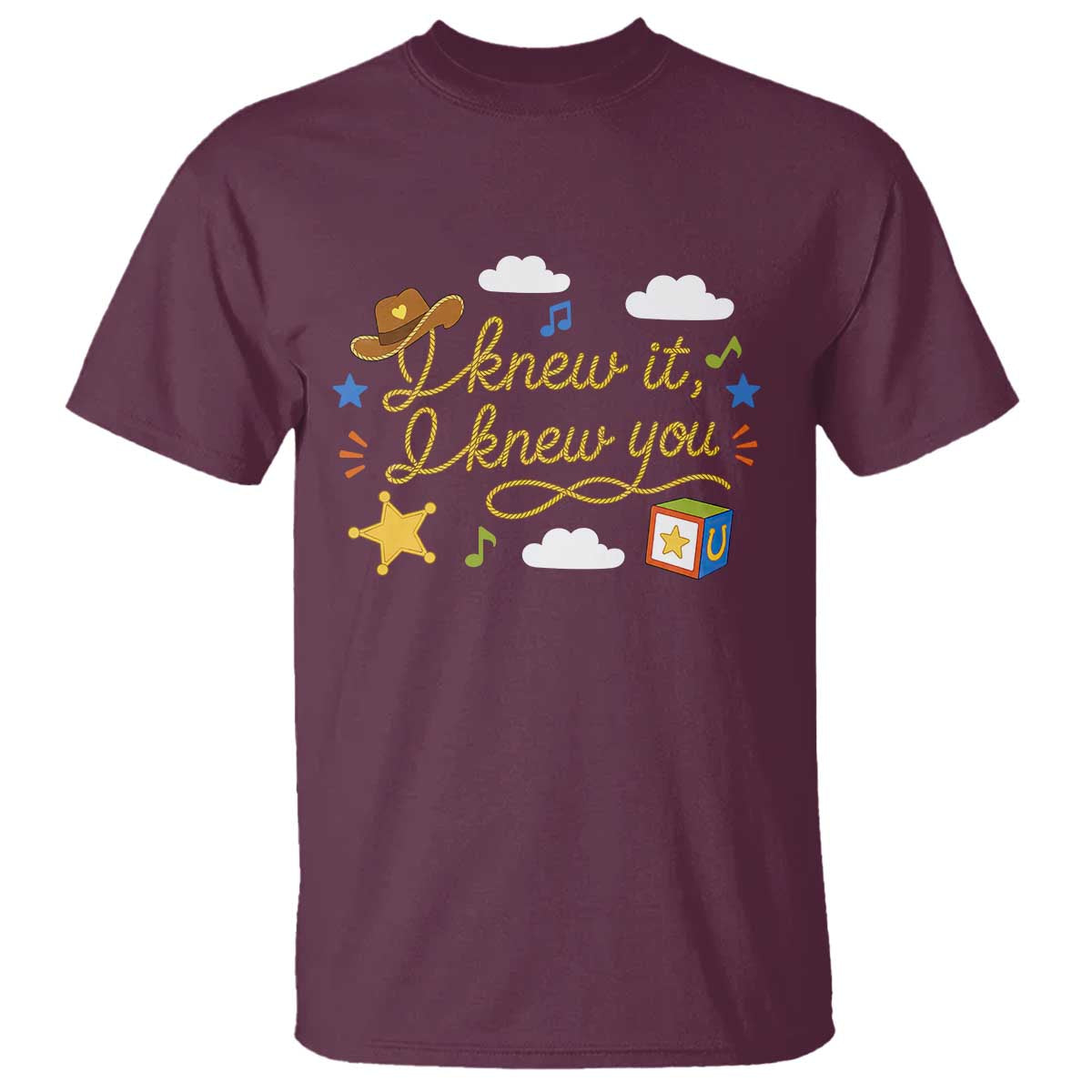 I Knew It I Knew You Funny Western Cowgirl Retro T Shirt Whimsical Nostalgic Western Graphic