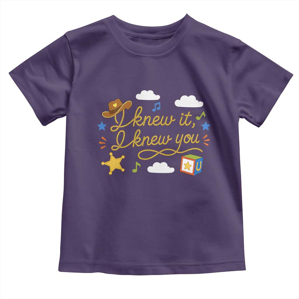 I Knew It I Knew You Funny Western Cowgirl Retro Toddler T Shirt Whimsical Nostalgic Western Graphic