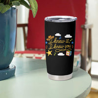 I Knew It I Knew You Funny Western Cowgirl Retro Tumbler Cup Whimsical Nostalgic Western Graphic
