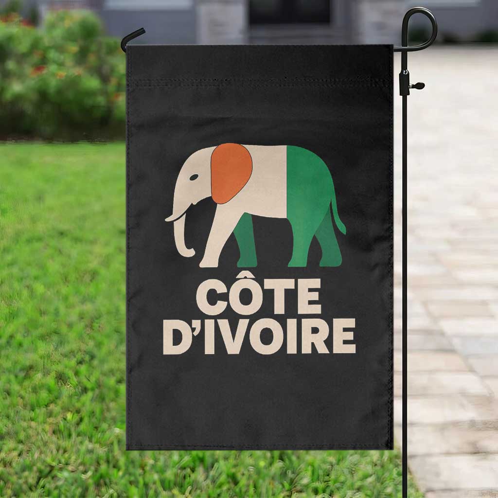 Proud Côte d'Ivoire Elephant Ivory Coast Flag Garden Flag Ivorian Pride Retro Souvenir
