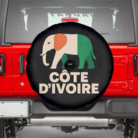 Proud Côte d'Ivoire Elephant Ivory Coast Flag Spare Tire Cover Ivorian Pride Retro Souvenir