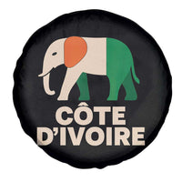 Proud Côte d'Ivoire Elephant Ivory Coast Flag Spare Tire Cover Ivorian Pride Retro Souvenir