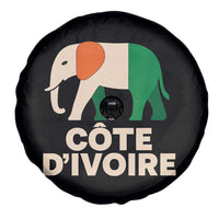 Proud Côte d'Ivoire Elephant Ivory Coast Flag Spare Tire Cover Ivorian Pride Retro Souvenir