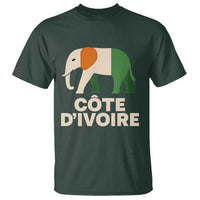 Proud Côte d'Ivoire Elephant Ivory Coast Flag T Shirt Ivorian Pride Retro Souvenir