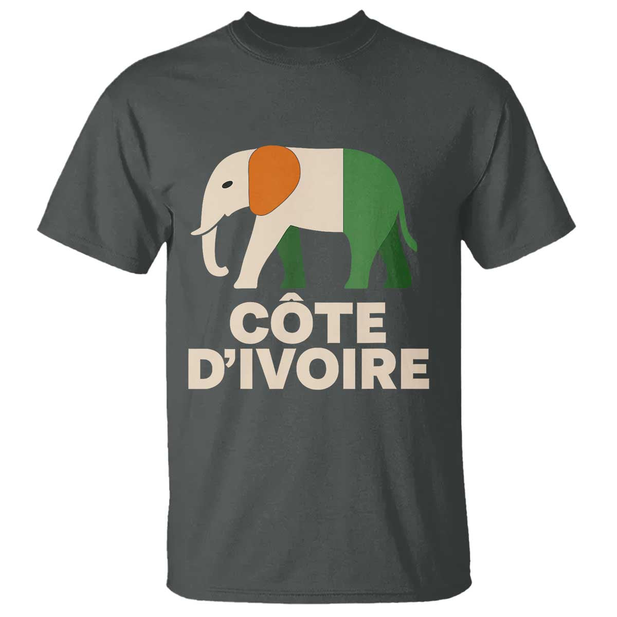 Proud Côte d'Ivoire Elephant Ivory Coast Flag T Shirt Ivorian Pride Retro Souvenir