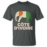 Proud Côte d'Ivoire Elephant Ivory Coast Flag T Shirt Ivorian Pride Retro Souvenir