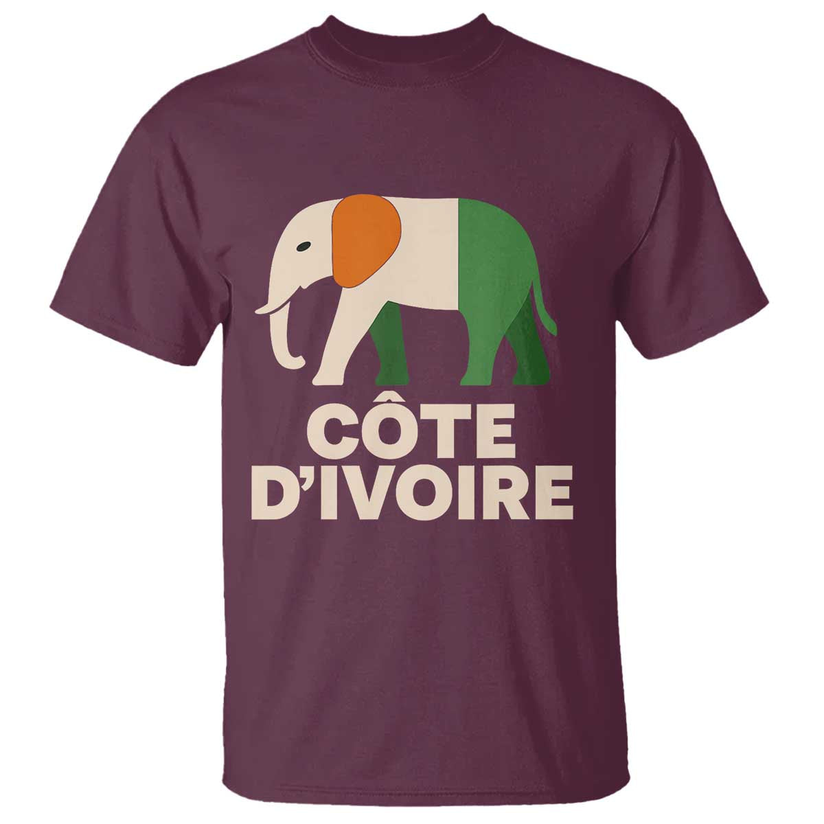 Proud Côte d'Ivoire Elephant Ivory Coast Flag T Shirt Ivorian Pride Retro Souvenir