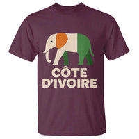 Proud Côte d'Ivoire Elephant Ivory Coast Flag T Shirt Ivorian Pride Retro Souvenir