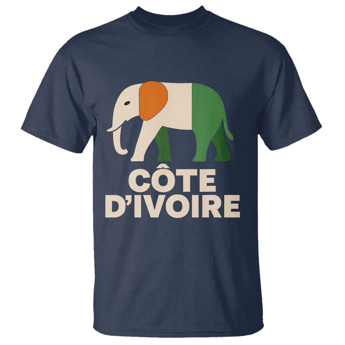 Proud Côte d'Ivoire Elephant Ivory Coast Flag T Shirt Ivorian Pride Retro Souvenir