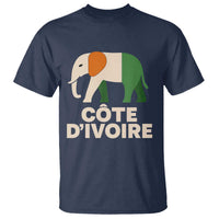 Proud Côte d'Ivoire Elephant Ivory Coast Flag T Shirt Ivorian Pride Retro Souvenir