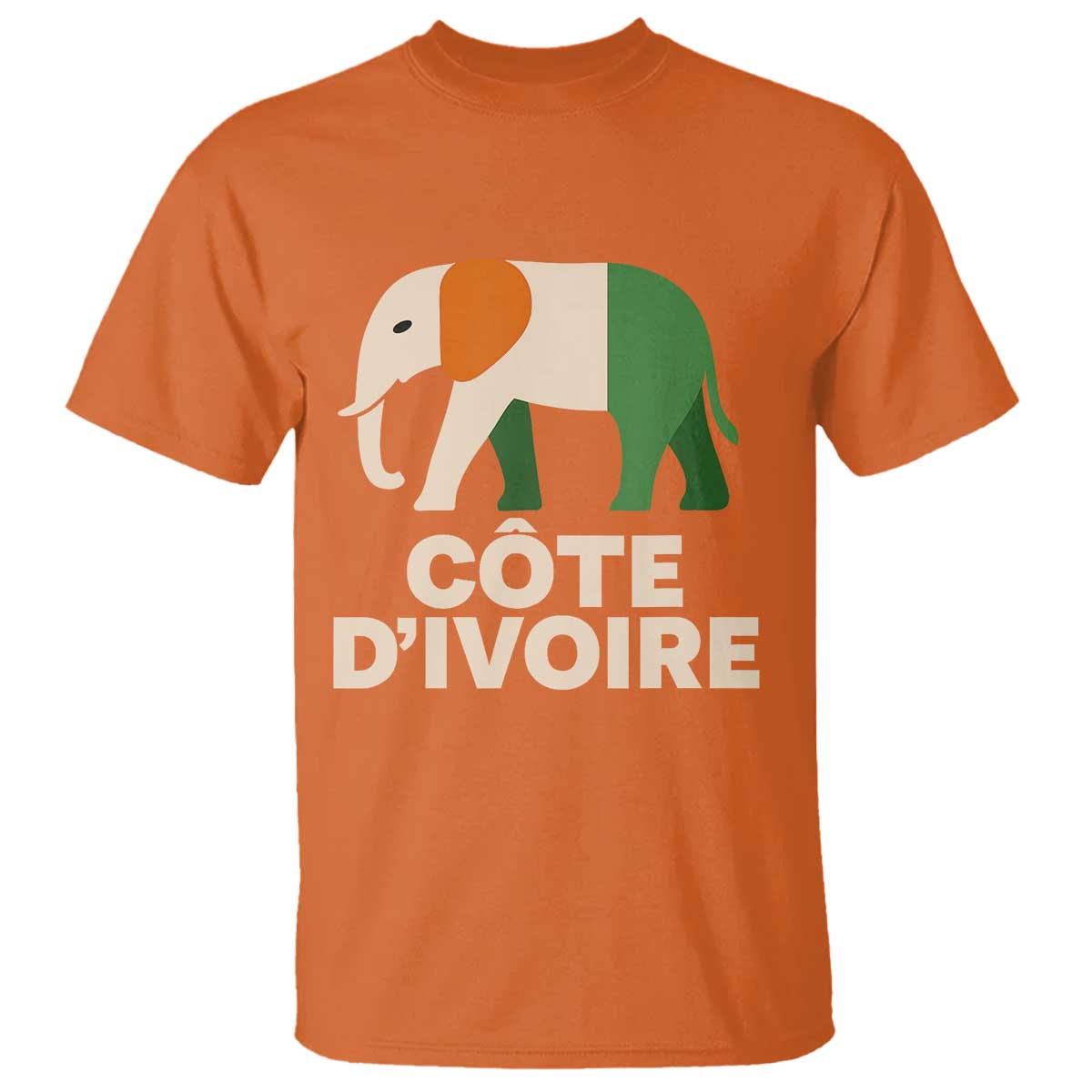 Proud Côte d'Ivoire Elephant Ivory Coast Flag T Shirt Ivorian Pride Retro Souvenir