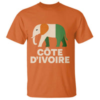 Proud Côte d'Ivoire Elephant Ivory Coast Flag T Shirt Ivorian Pride Retro Souvenir